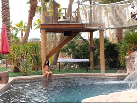 Megan Rain Impales Her Pussy On His Huge Dick