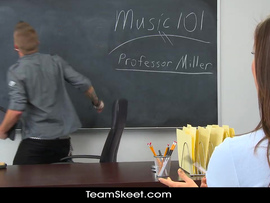 Teen Is Hot For Teacher And Gets His Big Dick