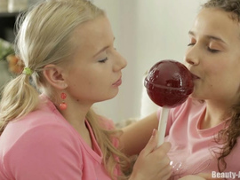 Perfect Pigtails On Finger Fucking Lesbian Teens