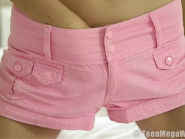 Teen With Itty Bitty Breasts Plays With Her Nipples